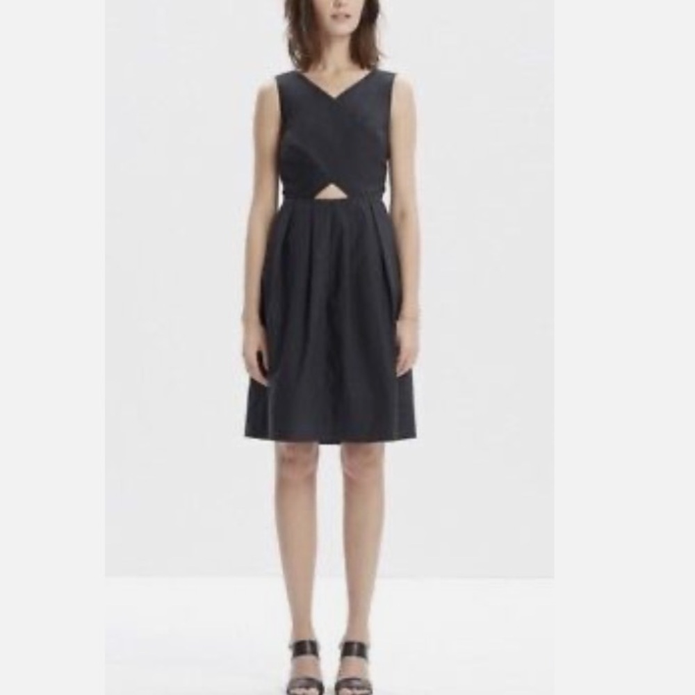 Madewell Black Cut Out Sleeveless Dress